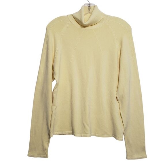 Soft and Beautiful Max Studio Woman's XL Yellow Turtleneck - Picture 1 of 8
